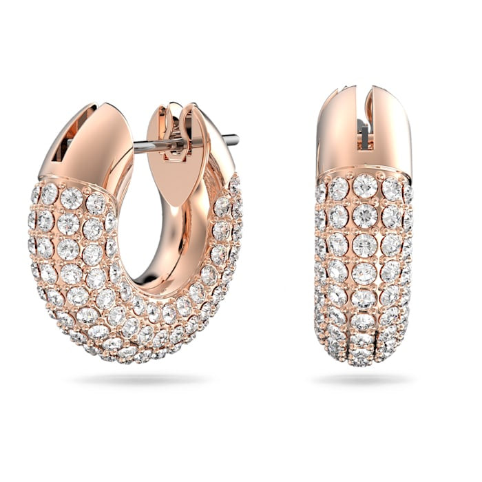 Swarovski Rose Tone Dextera Hoop Earrings 5636531