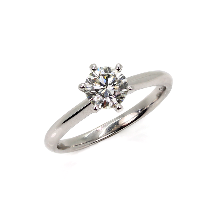 Platinum Diamond Solitaire Ring - ASM1426