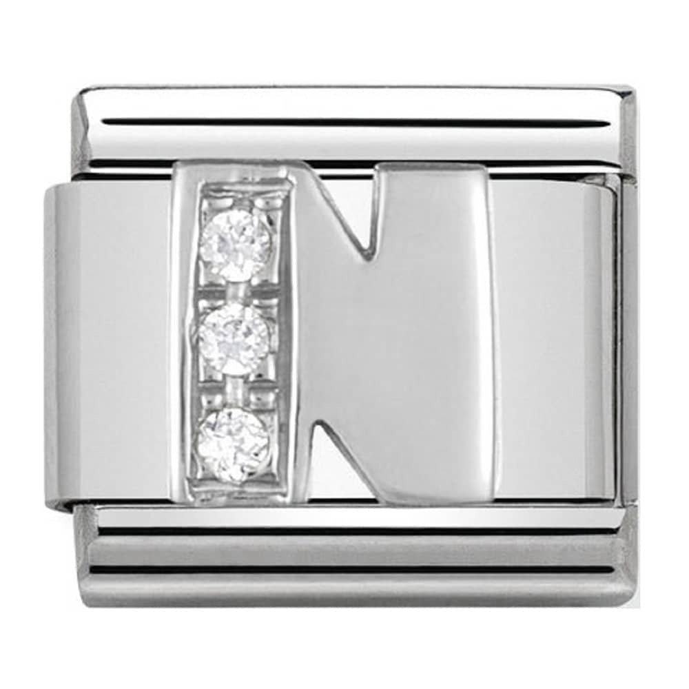 NOMINATION CZ Letter N Charm 330301-14