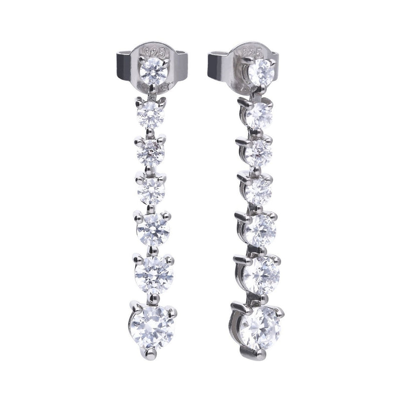 Diamonfire Silver CZ Earrings