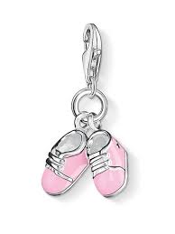 Thomas Sabo Pink Baby Shoes Charm 0820-007-9