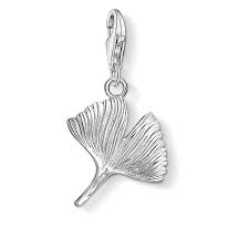 Thomas Sabo Silver Charm Club Ginkgo Leaf Charm 1529-001-21