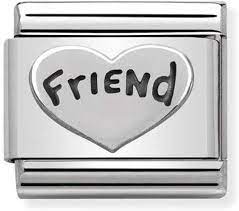 NOMINATION Friend Heart charm 330101-18