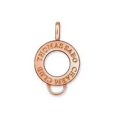 Thomas Sabo Rose Gold Plated Logo Charm Carrier X0182-415-12