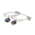 ALEX AND ANI Charity By Design Big & Little Dipper Rafaelian Silver Bangle Set CBD16BLDRS