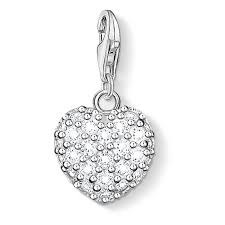 Thomas Sabo Silver CZ Heart Charm - 0019-051-14