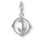 Thomas Sabo Silver Cubic Zirconia Rotating Moon Charm 1854-051-14