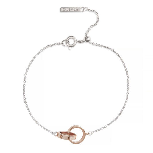 Olivia Burton Classic Interlink bracelet Silver RG OBJENB15B