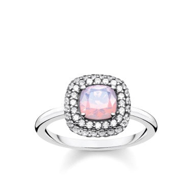 Thomas Sabo Shimmering Pink Opal Colour Ring TR2287-347-7-52