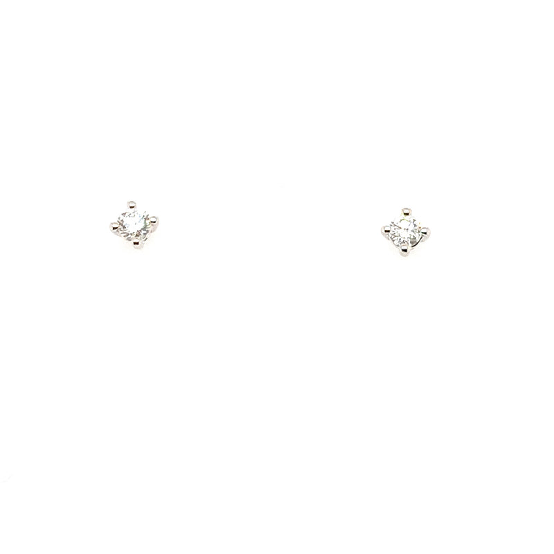 18ct White Gold Diamond Earrings 0.25ct