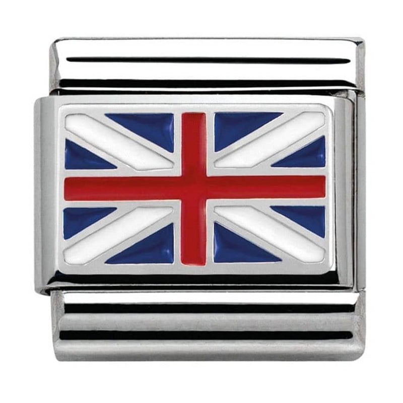 Nomination Great Britain Flag Charm 330207-04