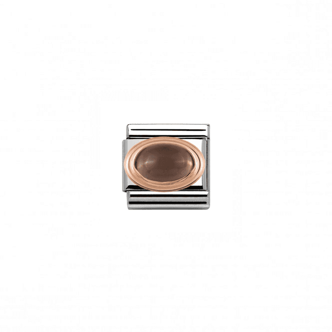 NOMINATION CLASSIC Rose Gold Smoky Quartz Charm 430501/29