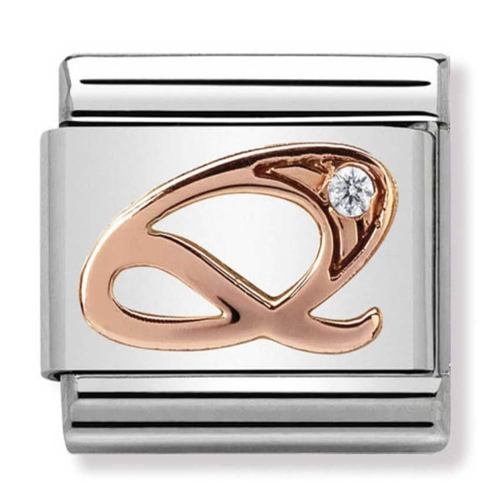 NOMINATION CZ Letter Q Charm 430310-17