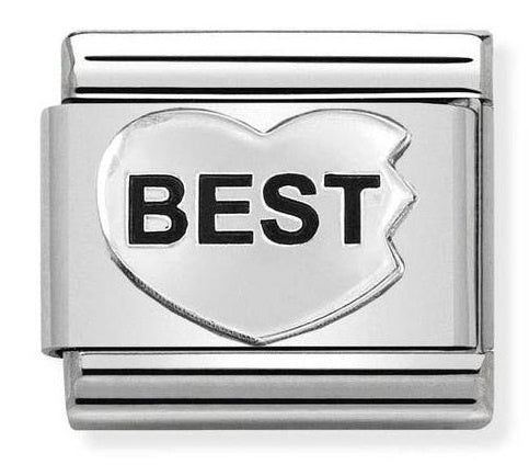 Nomination BEST Heart Charm (Best Friends) 330101-44