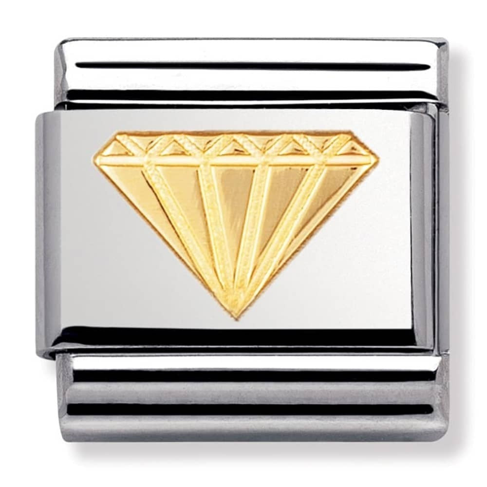 NOMINATION Gold Diamond Charm 030115-03