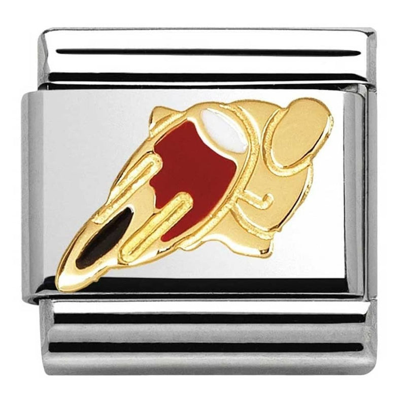 Nomination Gold Sports Motorcycle Charm 030259-07