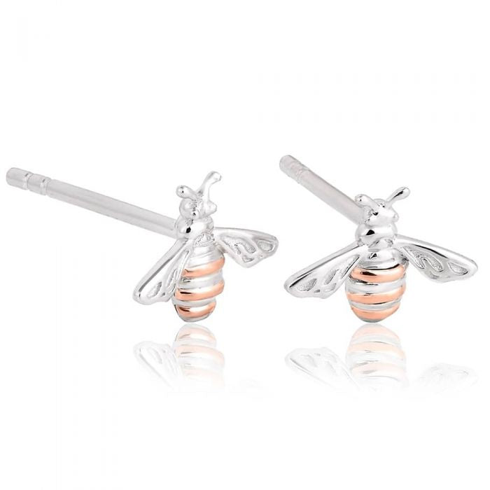 Clogau Honey Bee Earrings Silver and 9ct gold 3SHNBE