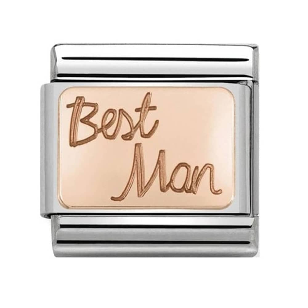 NOMINATION Gold Best Man Charm 430108-02