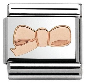 NOMINATION Rose Gold Bow Charm 430104-31