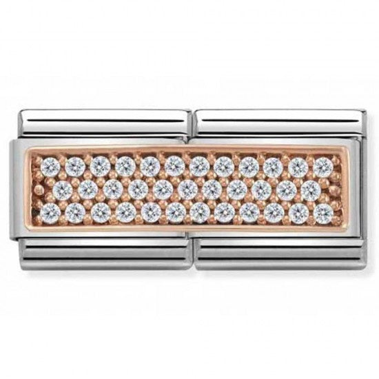 NOMINATION Charm Gold White CZ 430731-01