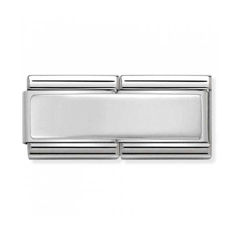 Nomination Silver Double Engravable Charm 330710-01