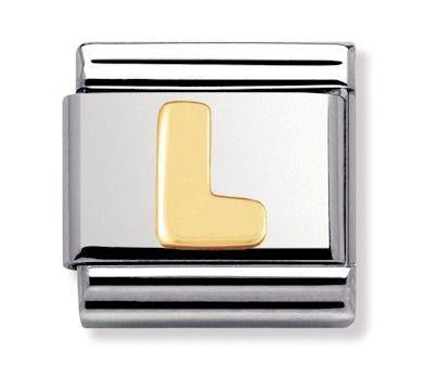 NOMINATION Gold Letter L Charm 030101-12