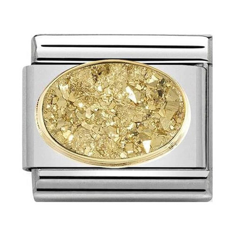 Nomination Gold Dust Cosmo Agate Drusie Charm 030518-02