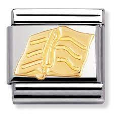 NOMINATION Charm DAILY LIFE 18k Gold Book
