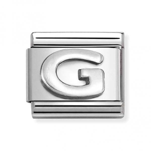 NOMINATION Composable Classic Link, Letter G Silver 330113/07