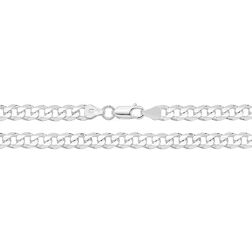 Silver Curb Chain 22"