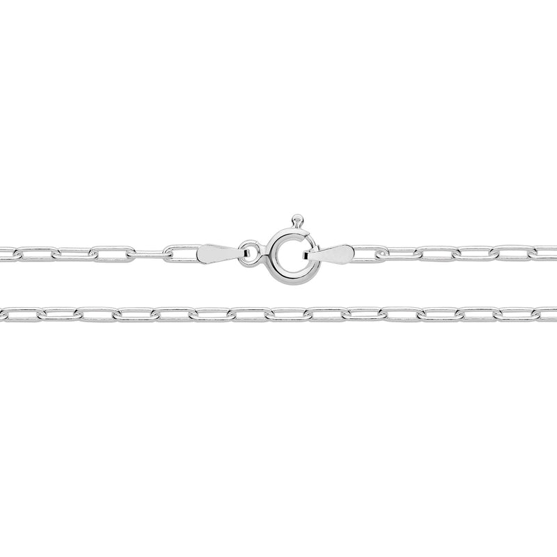 Sterling Silver Paperclip Bracelet 7''