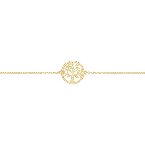 Yellow Gold Plated Tree of Life Bracelet