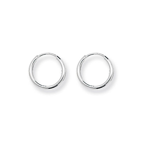 Silver Sleeper Hoop Earrings G5531
