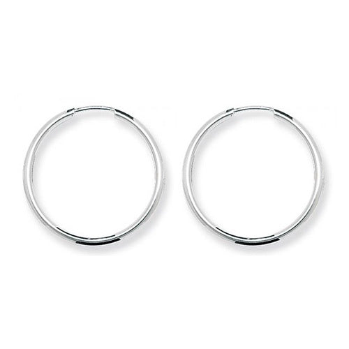 Silver 25mm Sleeper Earrings