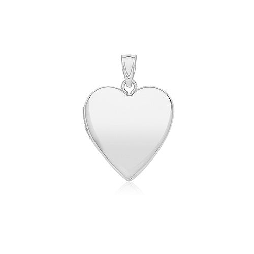 Sterling Silver Medium Heart Locket G61133