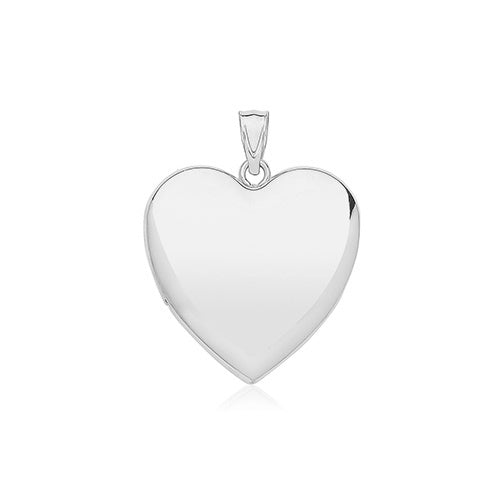 Sterling Silver Large Heart Locket G61134