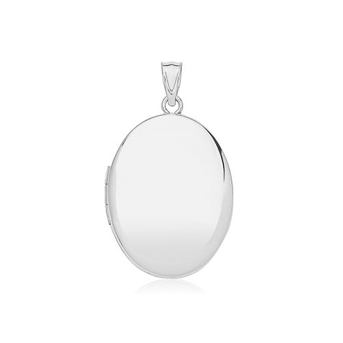 Sterling Silver Medium Oval Locket G61137