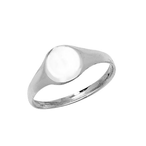 Silver Baby Oval Ring