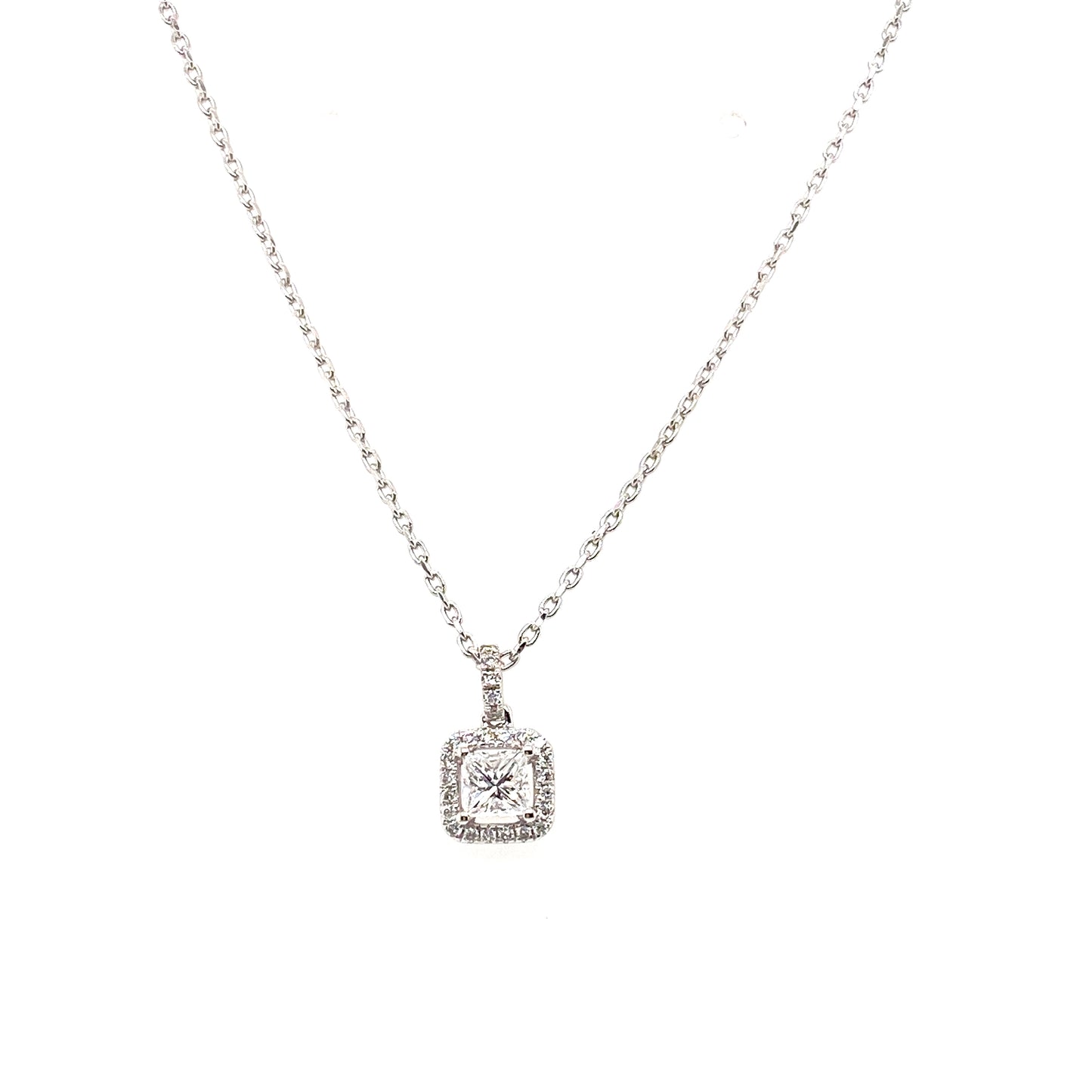 18ct Gold Diamond Pendant 0.40ct