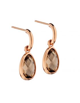 Elements Gold Smokey Quartz Earrings GE2145Y