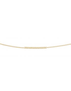 Elements Gold 9ct Gold Diamond Cut Curb Chain 46cm GN004