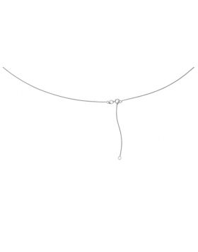 Elements Gold 9Ct White Gold Fine Diamond Curb Chain GN143