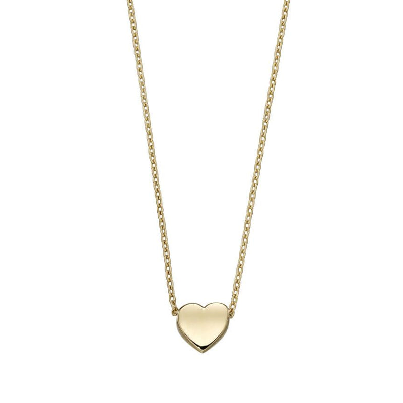 9ct Yellow Gold Heart Necklace