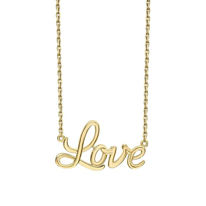 9ct Gold Love Necklace GN392