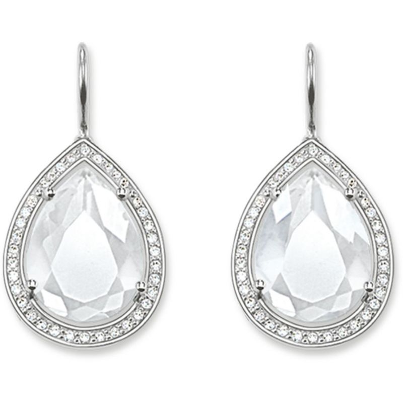Thomas Sabo Milky Quartz Zirconia Earrings H1843-690-14