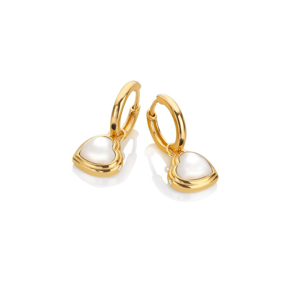 Hot Diamonds JJ YGP Heart MOP Earrings DE791