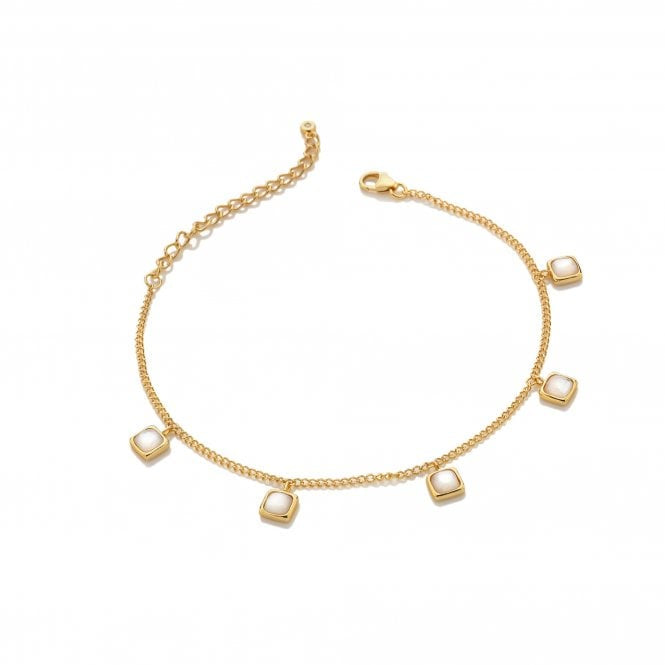 Hot Diamonds HDXGEM Square Mother of Pearl Bracelet DL662