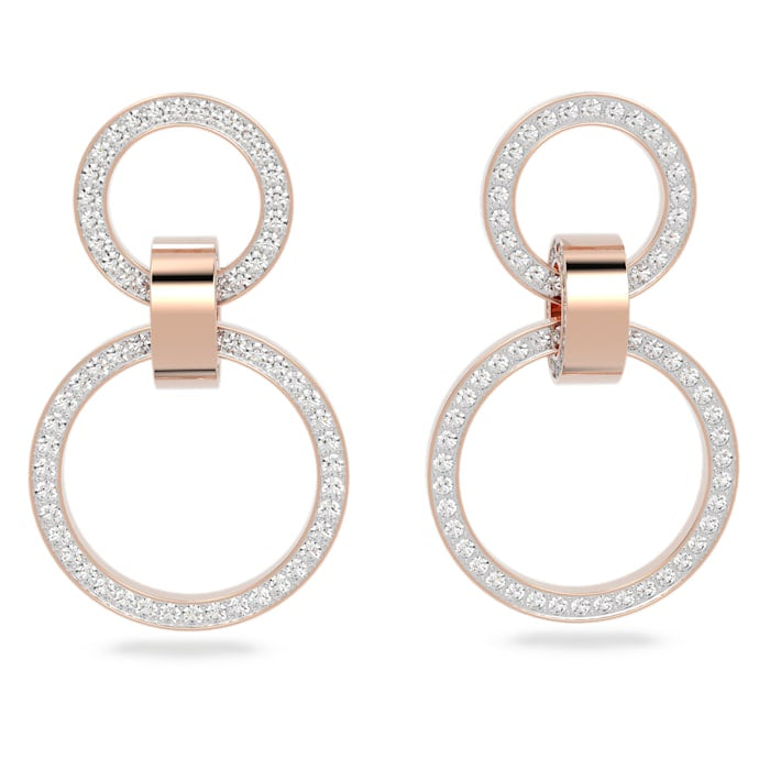 Swarovski Hollow Rose tone earrings 5636502