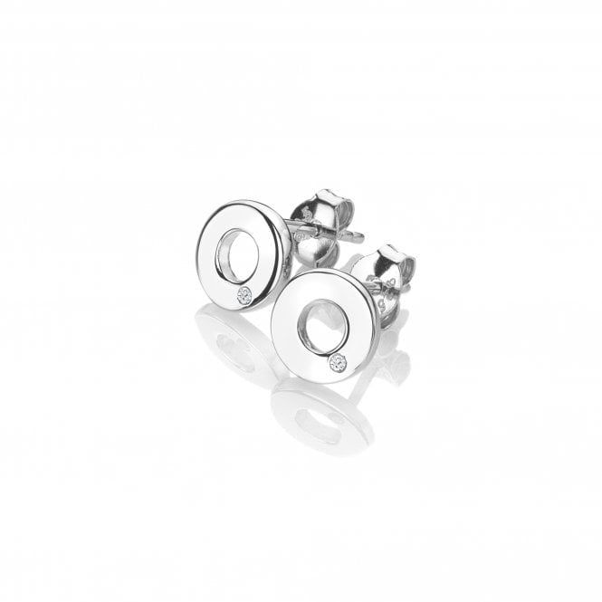 Hot Diamonds Silver Amulet Circle Earrings DE709