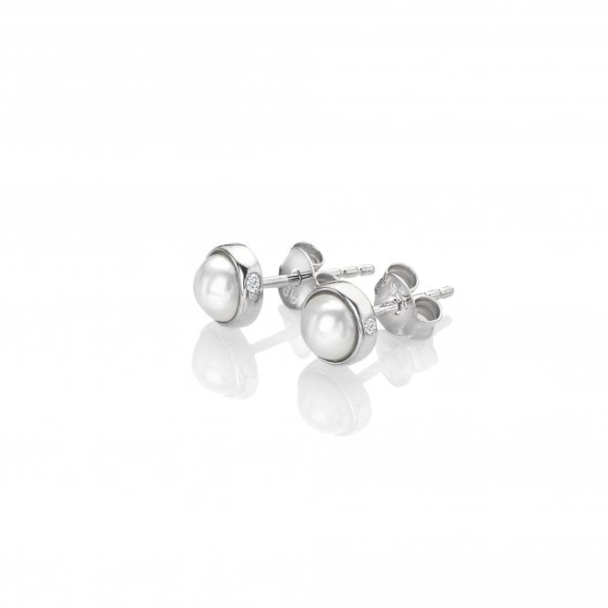Hot Diamonds Silver Amulets Pearl Earrings DE712